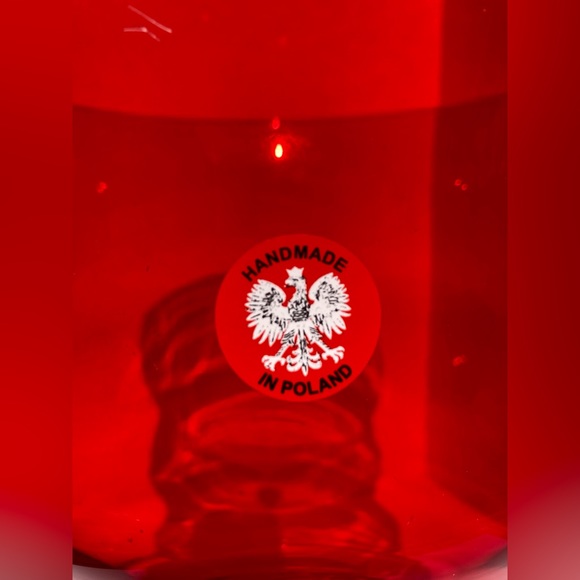 Vintage Mid Century Handmade in Poland Large Art Glass Vase 11.75" Tall Bamboo - Picture 13 of 16